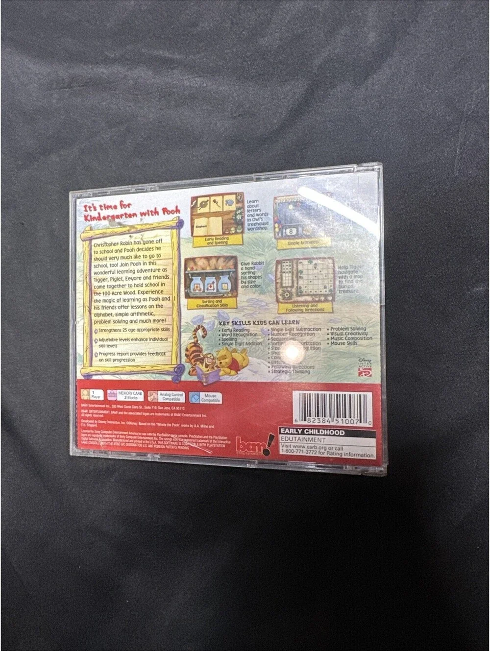 Winnie The Pooh Kindergarden (Playstation, 2003) CIB